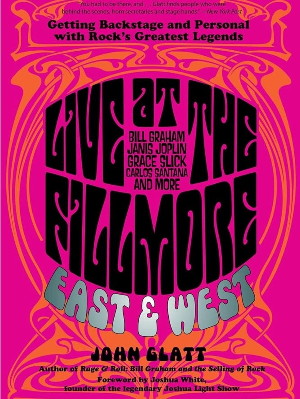 Live at the Fillmore East & West Book - Pink & Orange Psychedelic Cover